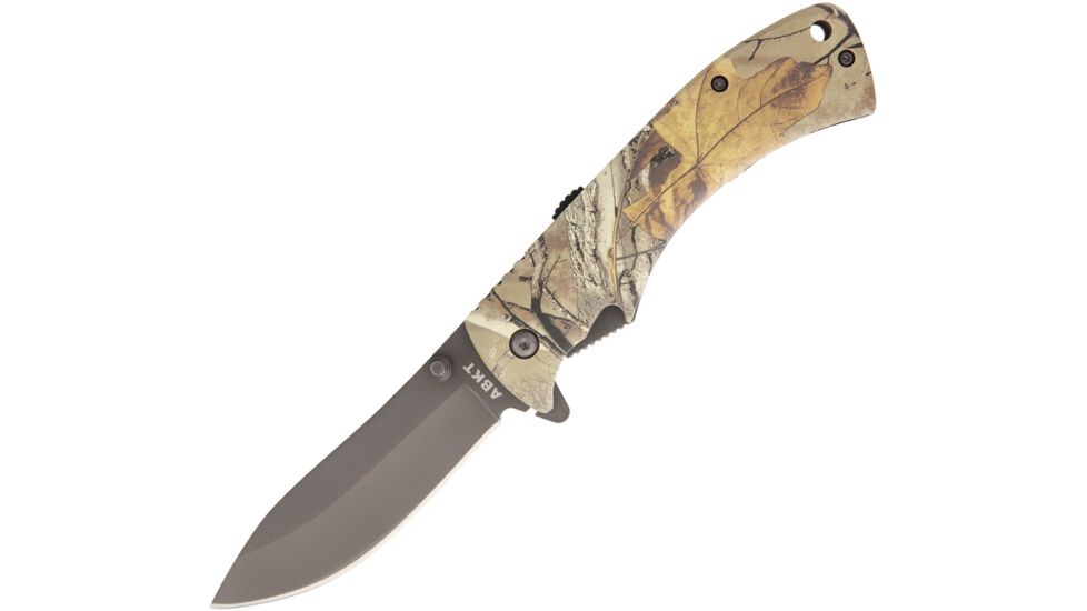 ABKT Tac Realtree Xtra Linerlock Assisted Opening Knife, Grey AB028XT