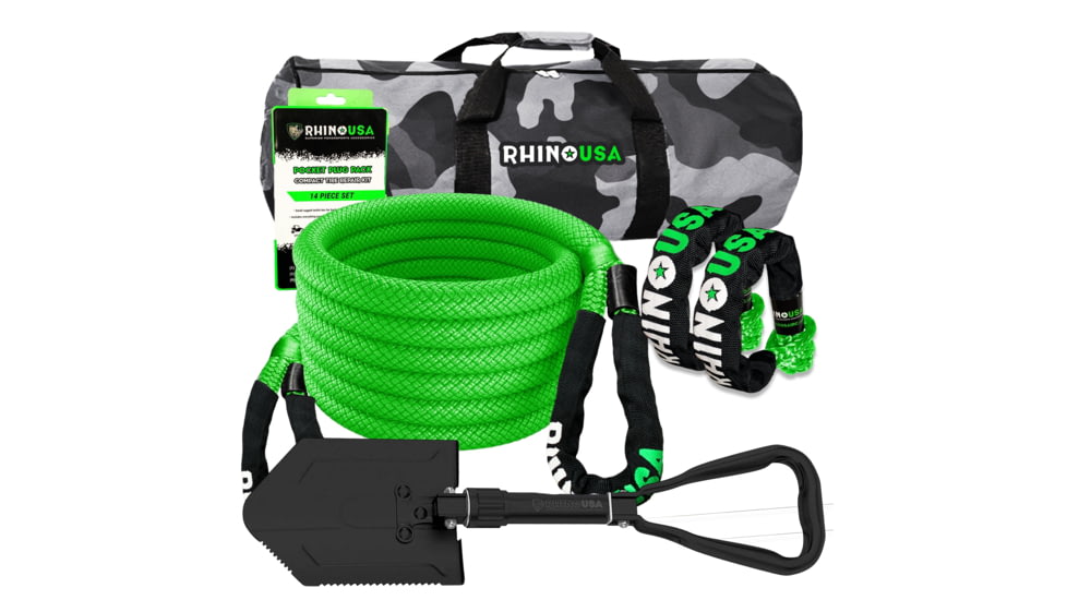 Rhino USA JEEP/BRONCO/TRUCK Pro Kinetic Recovery Kit 8528FF0F, JEEP-KINETIC