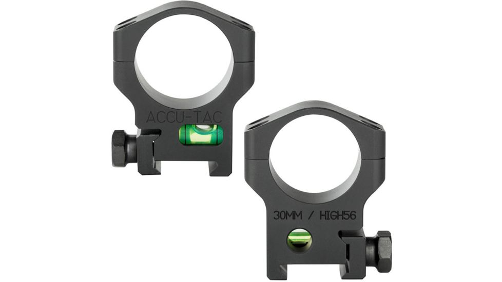 ACCU-TAC 30 Mm Scope Rings, Flat Black, Small HSR-300