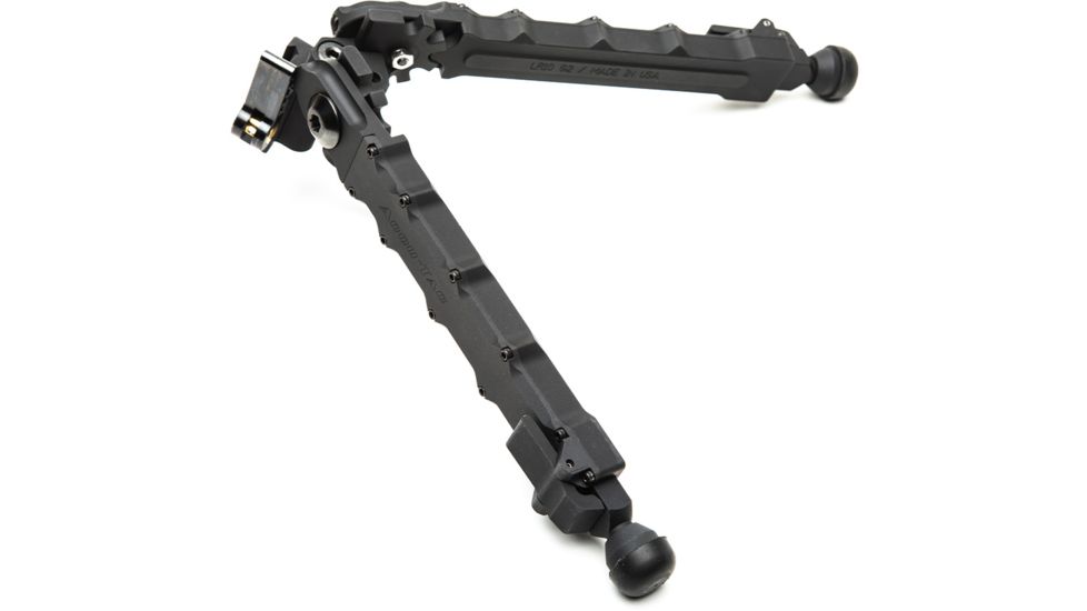 ACCU-TAC LR-10 G2 Quick Detach Bipod, Large Rifle, Flat Black, LRB-G200