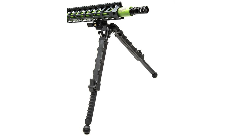 ACCU-TAC LR-10 G2 Quick Detach Bipod, Large Rifle, Flat Black, LRB-G200