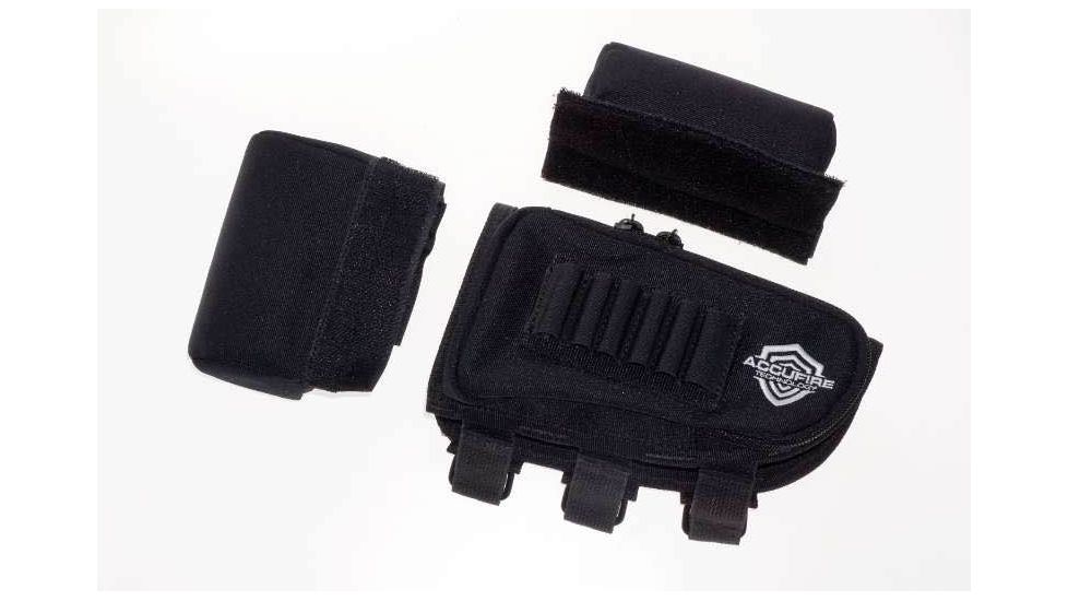 Accufire Technology Buttstock Cheek rest with recoil pad, Black ACC-102