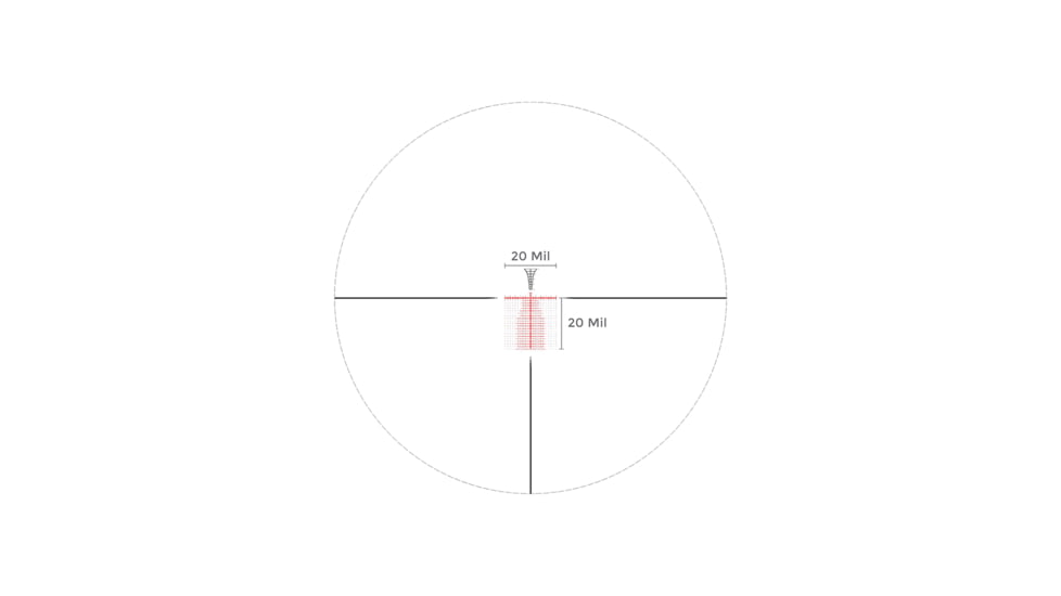 Accufire Technology Prospectis ATRO-20 Rifle Scope, 2.5-20x50mm, 34mm Tube, First Focal Plane, Mil-Comp Reticle, Black, ACC-PT20-2020G1