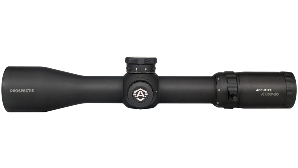 Accufire Technology Prospectis ATRO-20 Rifle Scope, 2.5-20x50mm, 34mm Tube, First Focal Plane, Mil-Comp Reticle, Black, ACC-PT20-2020G1