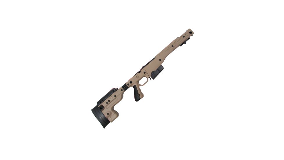 USED Accuracy International Rem 700 AT Chassis System, Long Action, .300 Win Mag, 2.0 Folding Rifle Stock, Pale Brown, 26699PB, EDEMO1