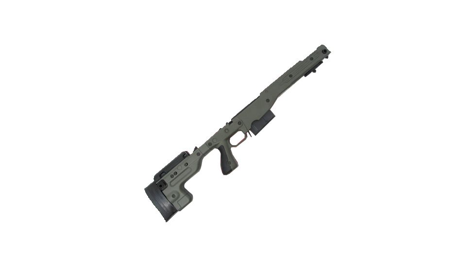 Accuracy International REM 700 LONG ACTION  .338 Lapua Magnum CIP length (Pistol Grip - Flush Cup), Green 26702GR