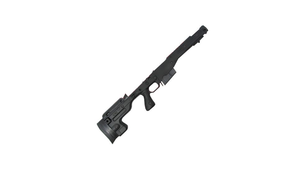 Accuracy International REM 700 LONG ACTION  .338 Lapua Magnum CIP length (Pistol Grip - Flush Cup), Black 26703BL