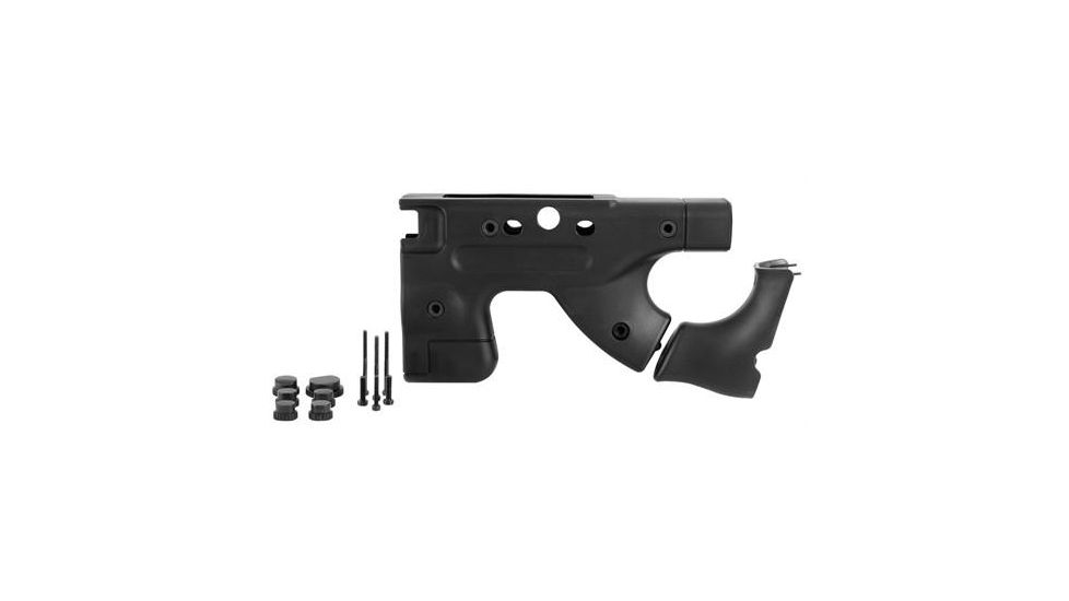 Accuracy International THUMBHOLE GRIP UPGRADE KIT, FIXED, thumbhole backstrap, and rear end mouldings plus screws to fit NEW style stocksides only, Black, 26722BL