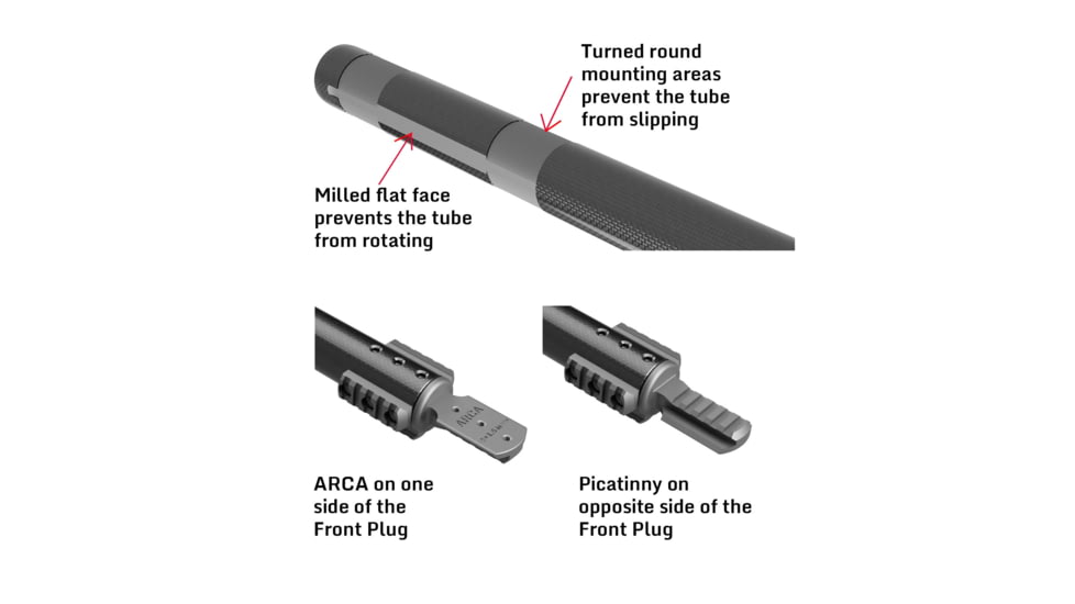 Accuracy Solutions Gen 4 .50 Cal Arca/Picatinny Single Tube Rifle Stabilizer