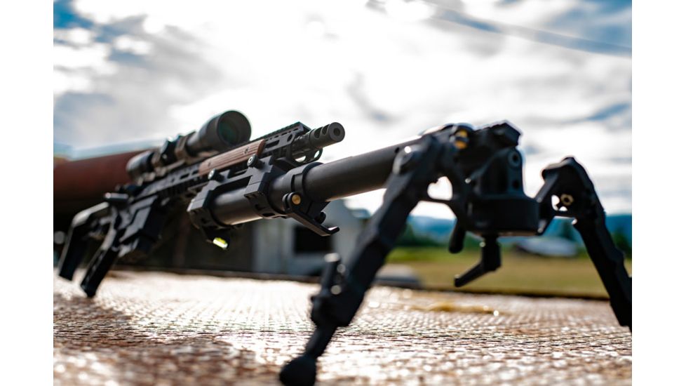Accuracy Solutions BipodeXt TAC II ARCA Rail Single Mount, Black, BipodeXt TAC II ARCA Rail SM