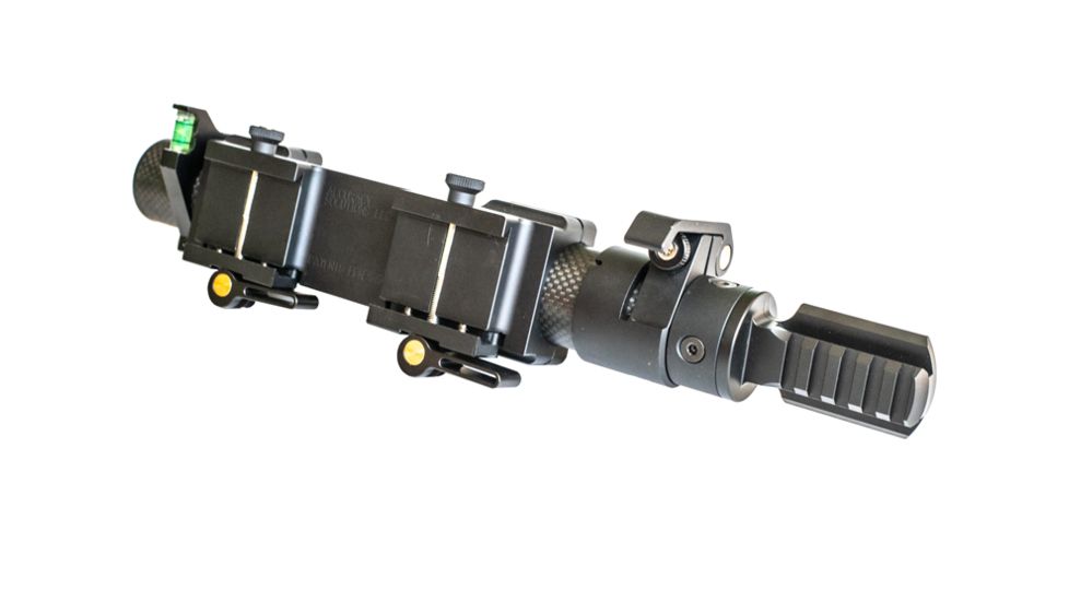 Accuracy Solutions BipodeXt TAC II ARCA Rail Dual Mount, Black, BipodeXt TAC II ARCA Rail DM