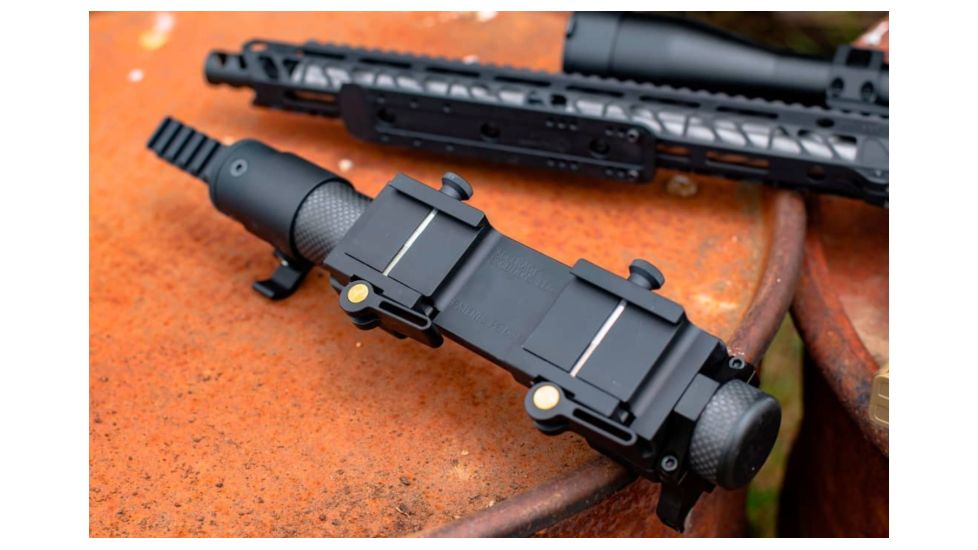 Accuracy Solutions BipodeXt TAC II ARCA Rail Dual Mount, Black, BipodeXt TAC II ARCA Rail DM