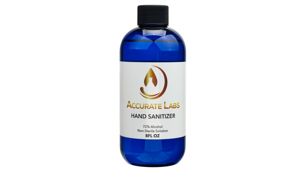 Accurate Labs 72% Alcohol Hand Sanitizer, 8 oz Bottle, 8OZGEL