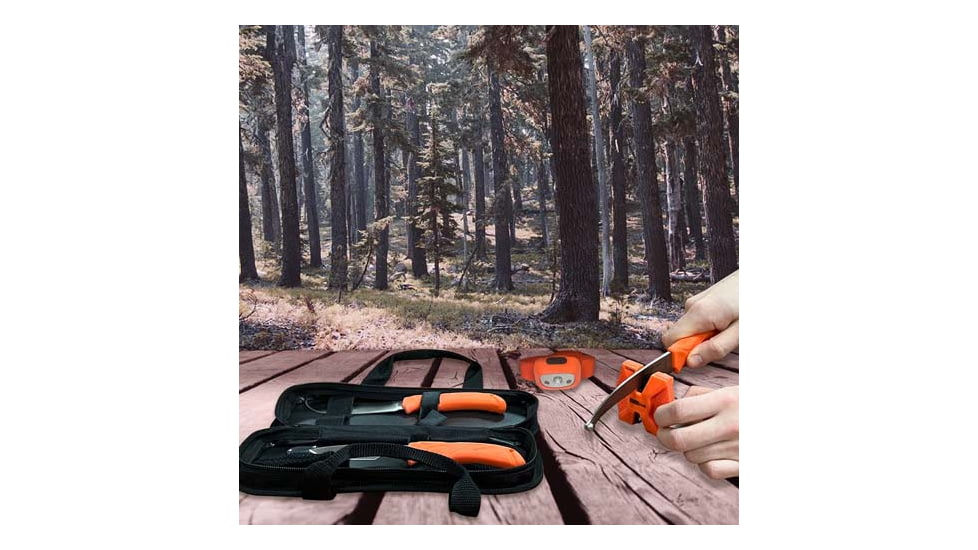 Accusharp 6-piece Processing Kit W/sharpener &amp; Headlamp