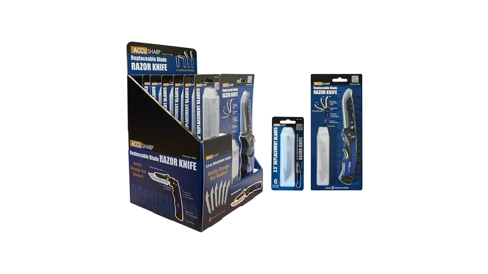 AccuSharp 3.5in Replacement Blades for the Replaceable Blade Razor Knife