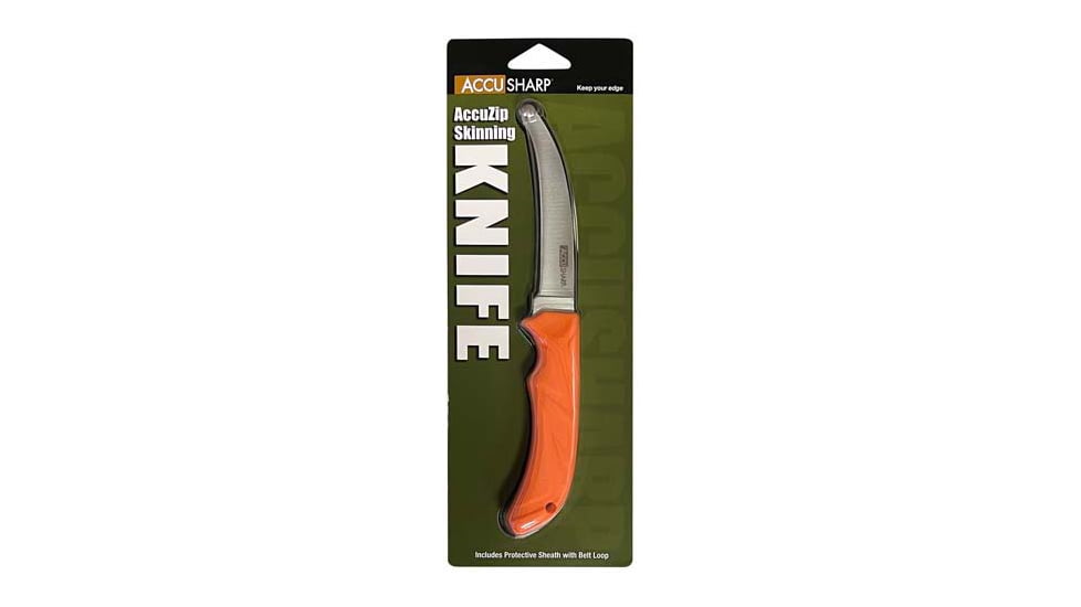 Accusharp Accuzip Skinning Knife 3.5 Blade Non Slip Grip
