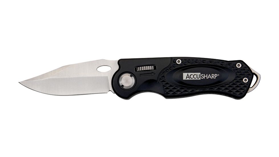 Accusharp Folding Sport Knife., Black AS703C