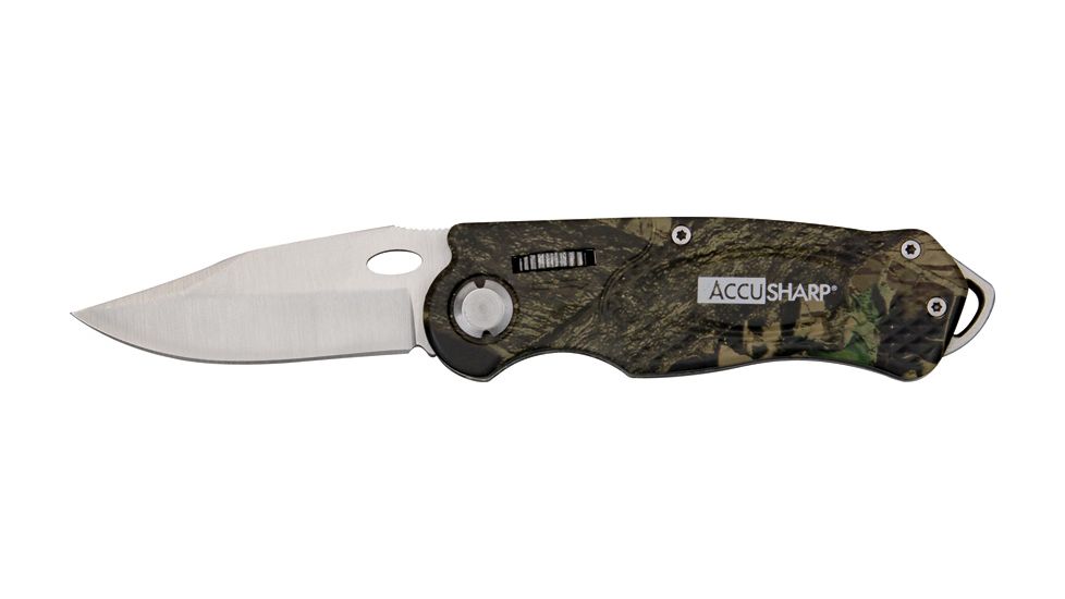 Accusharp Folding Sport Knife., Camo AS704C