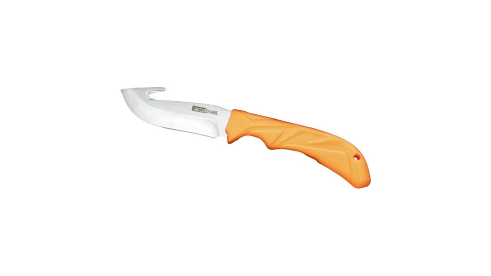 Accusharp Gut-Hook Knife, 3.5in Blade, Non Slip Grip, 729C