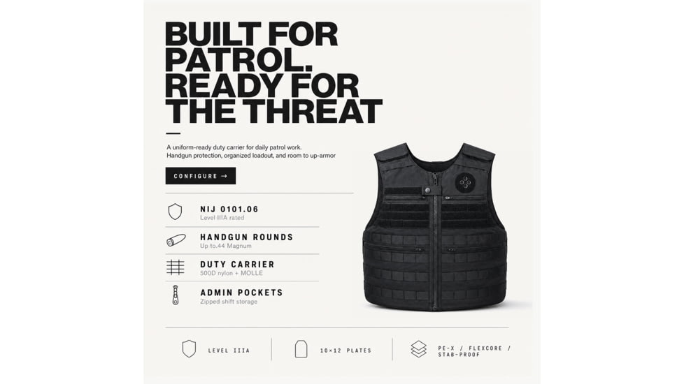 Ace Link Armor Patrol Level IIIA Anti-Stab Police Duty Body Armor Bulletproof Vest