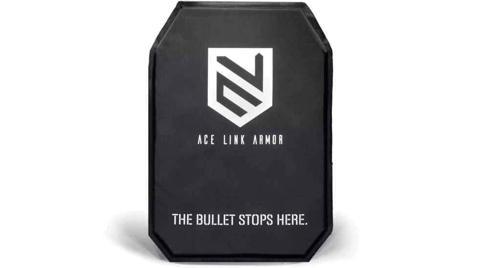 Ace Link Armor Armor T-Shirt Dual Protection Soft Insert Bullet And Stab Proof, Black, 8x12in, A-SAP-3AS1-0812