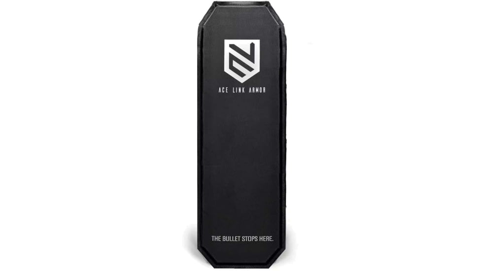 Ace Link Armor Backpack Armor Panel Level lllA Stab 1 Protection, Black, 5x15in, A-SAP-3AS1-0515