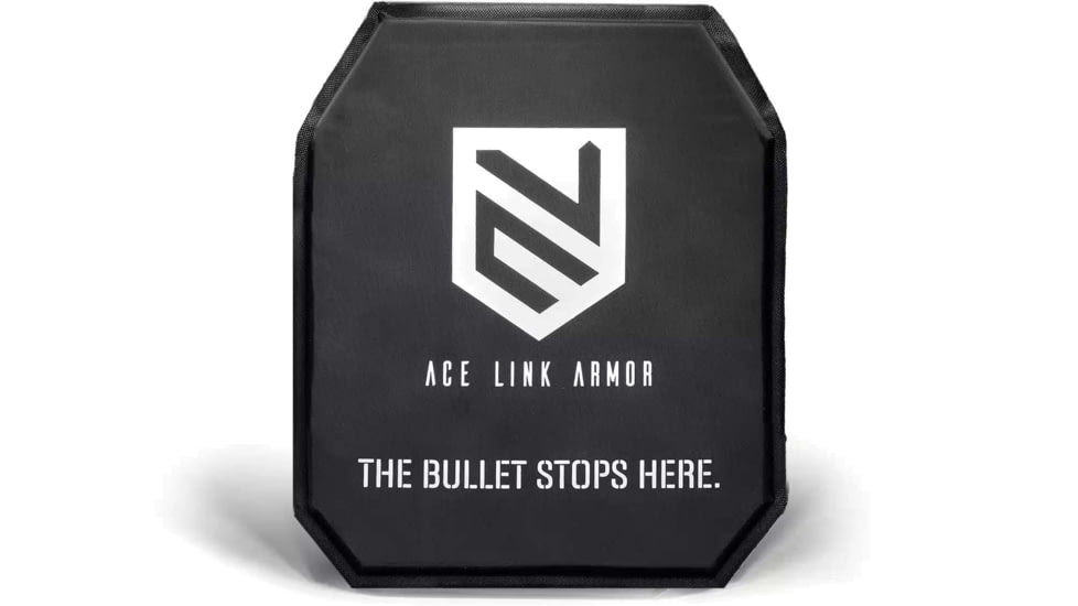Ace Link Armor Backpack Armor Panel Level lllA Stab1 Protection, Black, 8x10in, A-SAP-3AS1-0810