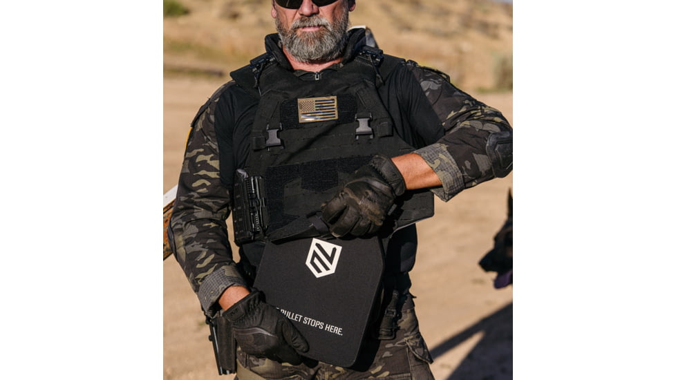 Ace Link Armor CIBV Cataphract Level IIIA Flexcore Bulletproof Vest, Black, One Size, CIBV-3AFLEX-BLK-S-2XL