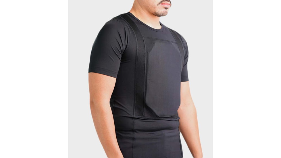 Ace Link Armor Concealed Armor T-Shirt Apex - Mens, Black, 3XL, B-CR-TSH-BLK-6-3XL