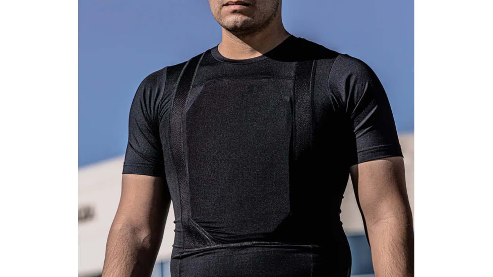 Ace Link Armor Concealed Armor T-Shirt Apex - Mens, Black, 3XL, B-CR-TSH-BLK-6-3XL