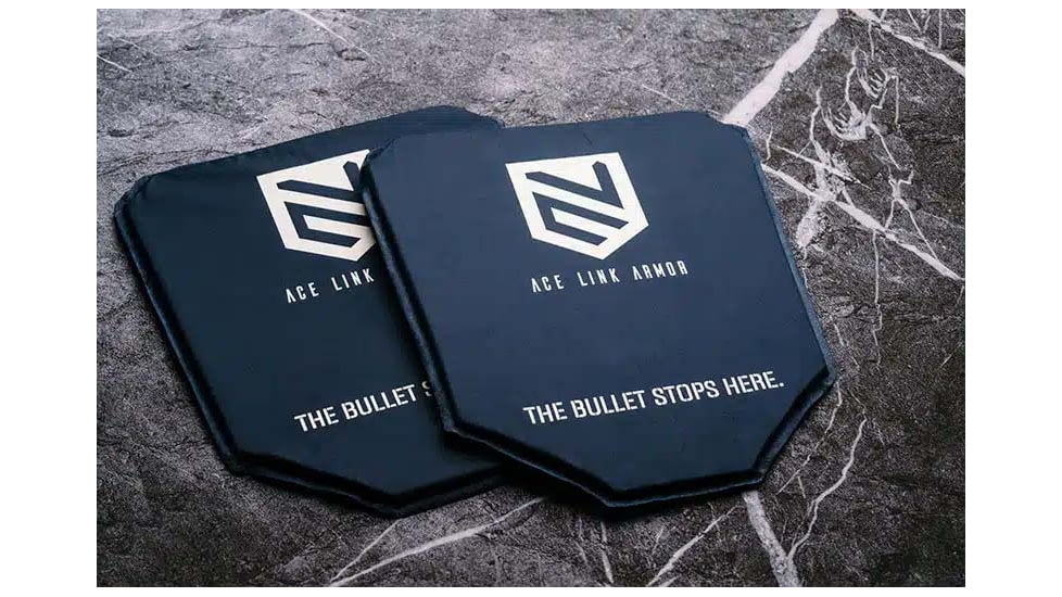 Ace Link Armor Dual Protection Soft Insert Bullet And Stab Proof Armor T-Shirt, Black, 8x12in, A-SAP-3AS1-0812