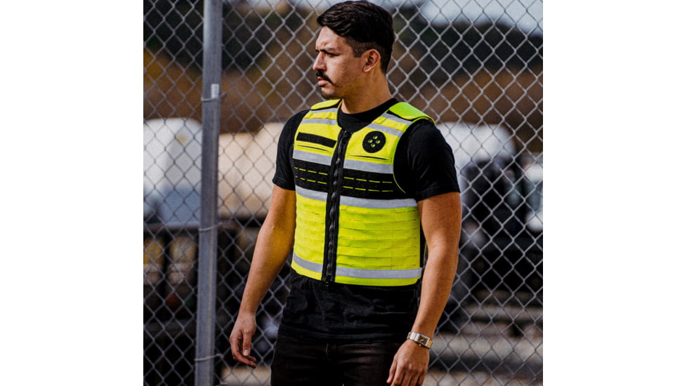 Ace Link Armor Anti-Stab Level IIIA High Visibility Bulletproof Vest, Yellow, Large, HGHVS-3AS1-LC-L-S Y