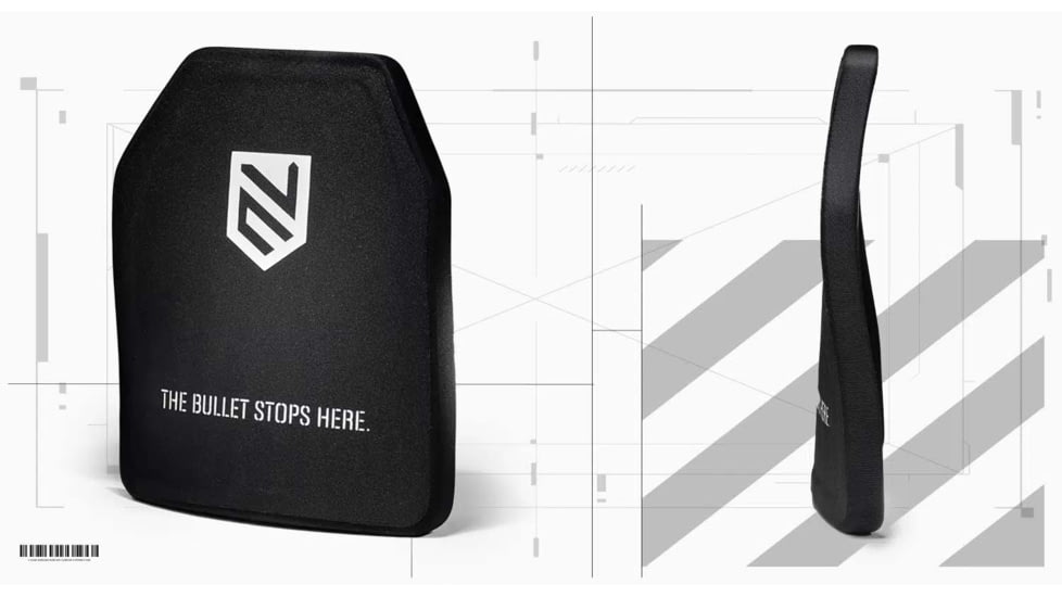 Ace Link Armor Level 3+ Multi-Curve Special Threat Armor Plate, Black, 10x12in, B-AP-3P-1012-SIC-MC