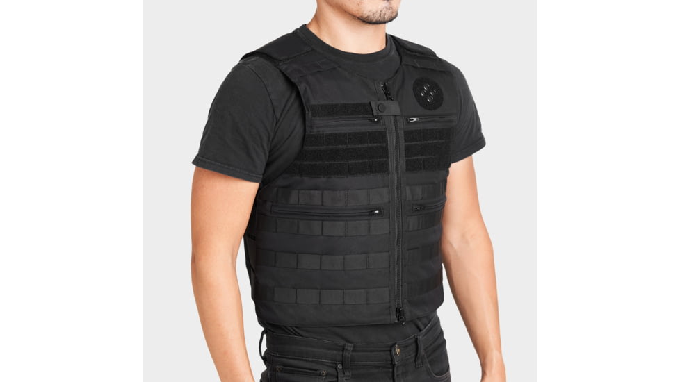 Ace Link Armor Patrol Laser Cut Vest, Black, Small, B-CR-PTLC-BLK-1-S