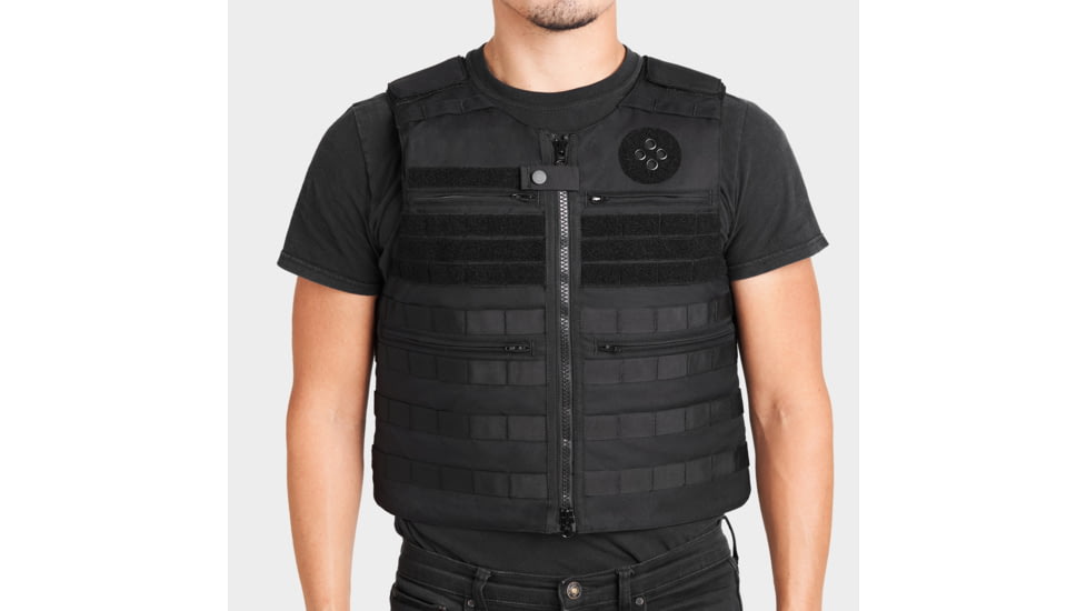 Ace Link Armor Patrol Laser Cut Vest, Black, Small, B-CR-PTLC-BLK-1-S