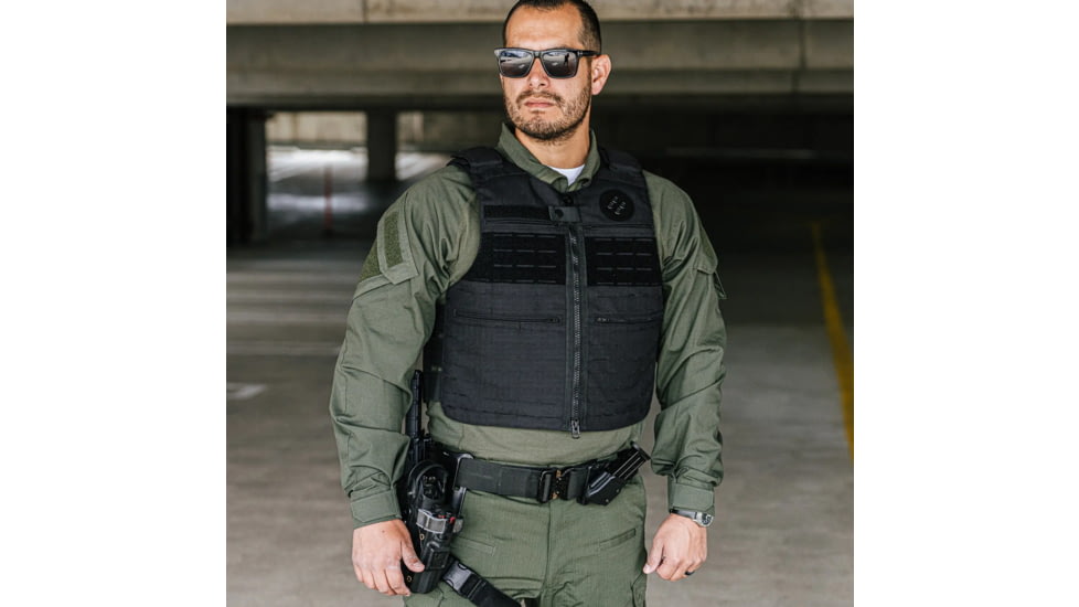 Ace Link Armor Patrol Laser Cut Vest, Black, Small, B-CR-PTLC-BLK-1-S