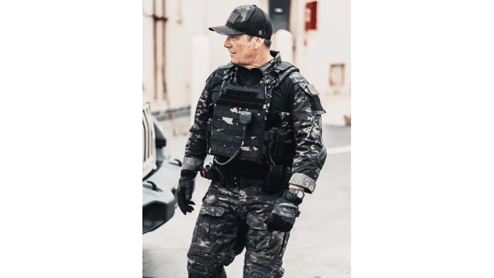 Ace Link Armor Quadrelease 2.0 Carrier Only, Black Camo, Large, B-PC-Q20-NW-L-ML