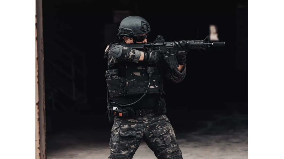 Ace Link Armor Quadrelease 2.0 Carrier Only, Black Camo, Large, B-PC-Q20-NW-L-ML