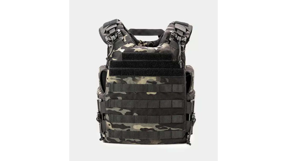 Ace Link Armor Quadrelease 2.0 Carrier Only, Black Camo, Large, B-PC-Q20-NW-L-ML