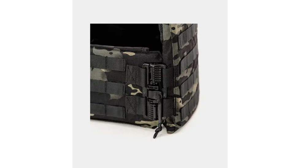 Ace Link Armor Quadrelease 2.0 Carrier Only, Black Camo, Large, B-PC-Q20-NW-L-ML