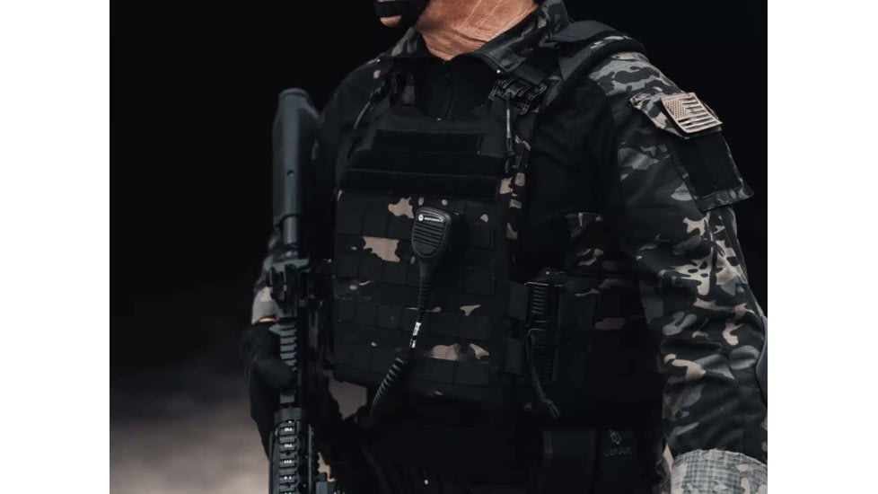 Ace Link Armor Quadrelease 2.0 Carrier Only, Black Camo, Large, B-PC-Q20-NW-L-ML