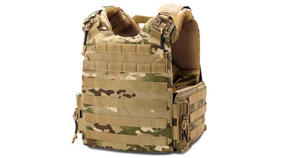 Ace Link Armor Quadrelease Ultra 2.0 Plate Carrier Only, Camo, XL, B-PC-QRU-CM-XL-ML