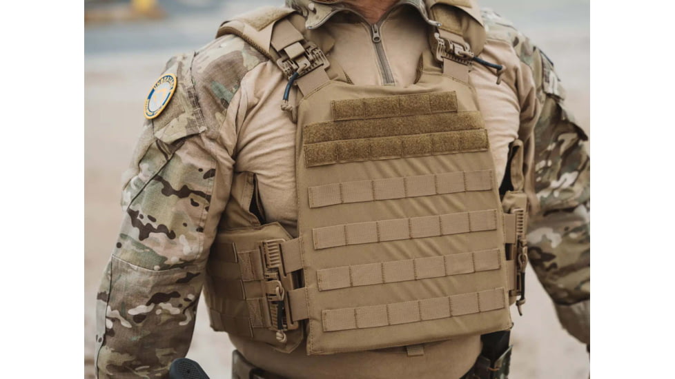 Ace Link Armor Quadrelease 2.0 Carrier Only, Tan, Extra Large, B-PC-Q20-TN-XL-ML