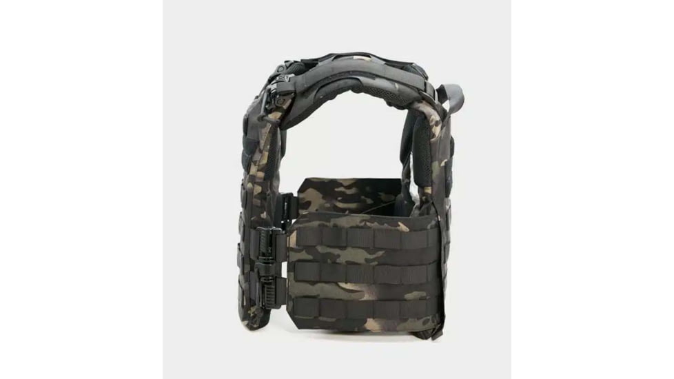 Ace Link Armor Quadrelease Tactical Plate Carrier, MOLLE, Black Camo, Large, B-PC-QRD-NW-L-ML