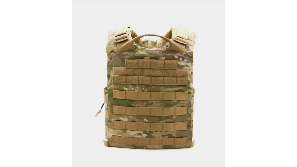 Ace Link Armor Quadrelease Tactical Plate Carrier, MOLLE, Camo, Extra Large, B-PC-QRD-CM-XL-ML