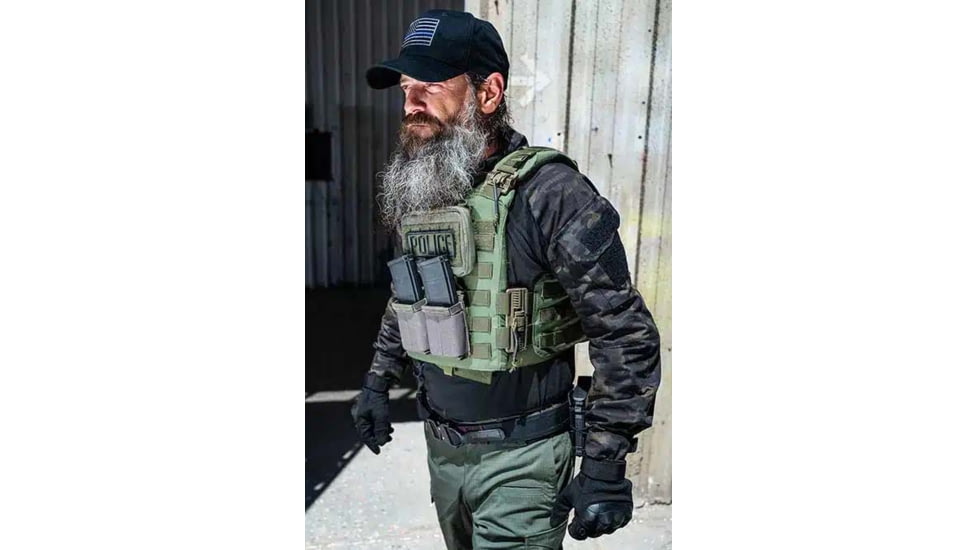 Ace Link Armor Quadrelease Tactical Plate Carrier, MOLLE, Green, Extra Large, B-PC-QRD-GRN-XL-ML