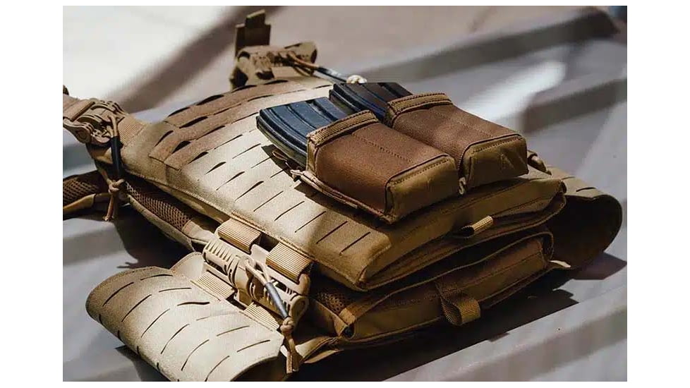 Ace Link Armor Quadrelease Tactical Plate Carrier, Laser Cut, Tan, Large, B-PC-QRD-TN-L-LC