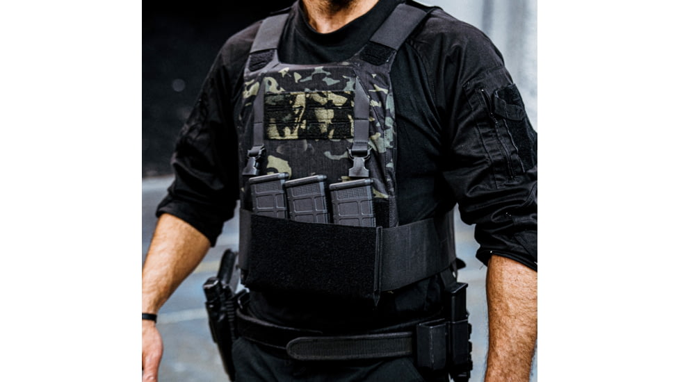 Ace Link Armor React Ultra Plate Carrier, Black Multicam, 2XL, B-PC-RUL-MCB-4-2XL