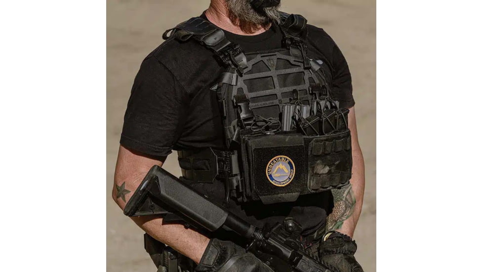 Ace Link Armor Skeletac Plate Carrier, Black, Extra Small, B-PC-SK-BLK-1-XS