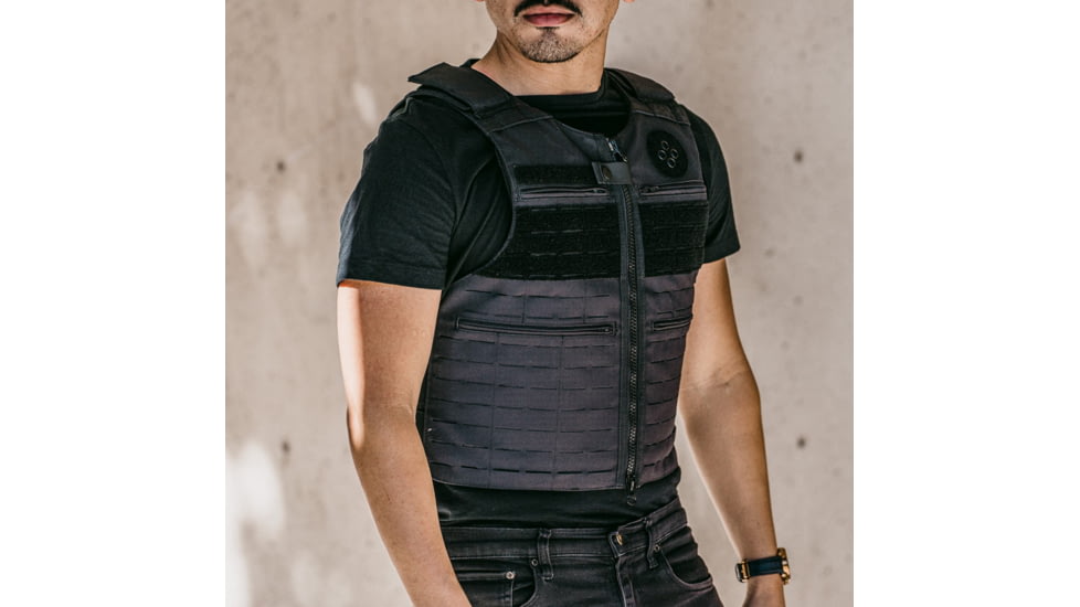 Ace Link Armor Flexcore Level IIIA Patrol Bulletproof Vest, Black, Medium, PAT-3A-FLEX-M-BLACK